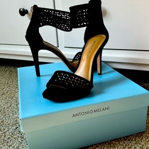Antonio Melani- Black Suede Heels
